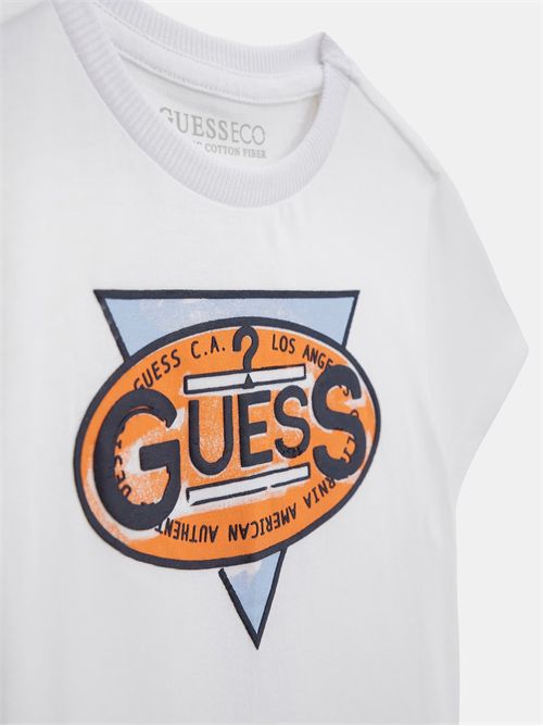 t-shirt bambino bianca GUESS | N5GI01K8HM4/G011